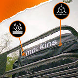 Mockins 44 in. x 34 in. x 17 in. Waterproof Cargo Roof Bag Set with Car Roof Mat and Ratchet Straps 16 cu. ft. Dry Storage Space