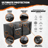 Mockins 25 Cu. Ft. XL Hitch Cargo Carrier Bag 59.5x30.5x23.5 in. Black Abrasion Resistant Vinyl Waterproof Cargo Bag