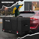 Mockins 25 Cu. Ft. XL Hitch Cargo Carrier Bag 59.5x30.5x23.5 in. Black Abrasion Resistant Vinyl Waterproof Cargo Bag