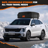 Mockins 25 cu. ft. Waterproof Rooftop Carrier Bag Capacity Storage Roof Bag Use With Or Without Racks/Bars Accessories Included