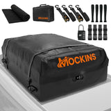 Mockins 25 cu. ft. Waterproof Rooftop Carrier Bag Capacity Storage Roof Bag Use With Or Without Racks/Bars Accessories Included