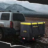 Mockins 30 cu. ft. Waterproof Cargo Carrier Bag 60 in. x 36 in. x 24 in. Cargo Hitch Bag with Lock Straps and Carry Bag, Yellow