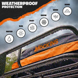 Mockins 84 in. x 39 in. x 6 in. Rooftop Cargo Carrier with Cargo Net and Ratchet Straps, 250 lbs. Cap Roof Luggage Basket