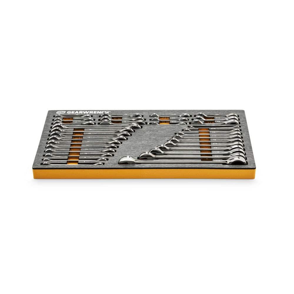 GEARWRENCH 1/4 in., 3/8 in. and 1/2 in. Drive Mechanics Tool Set in EVA with 26 in. 5-Drawer GSX Rolling Tool Cabinet (192-Pieces)
