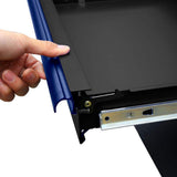 Montezuma 72 in. W x 20 in. D 10-Drawer Top Tool Chest with Power and USB Outlets in Black and Blue