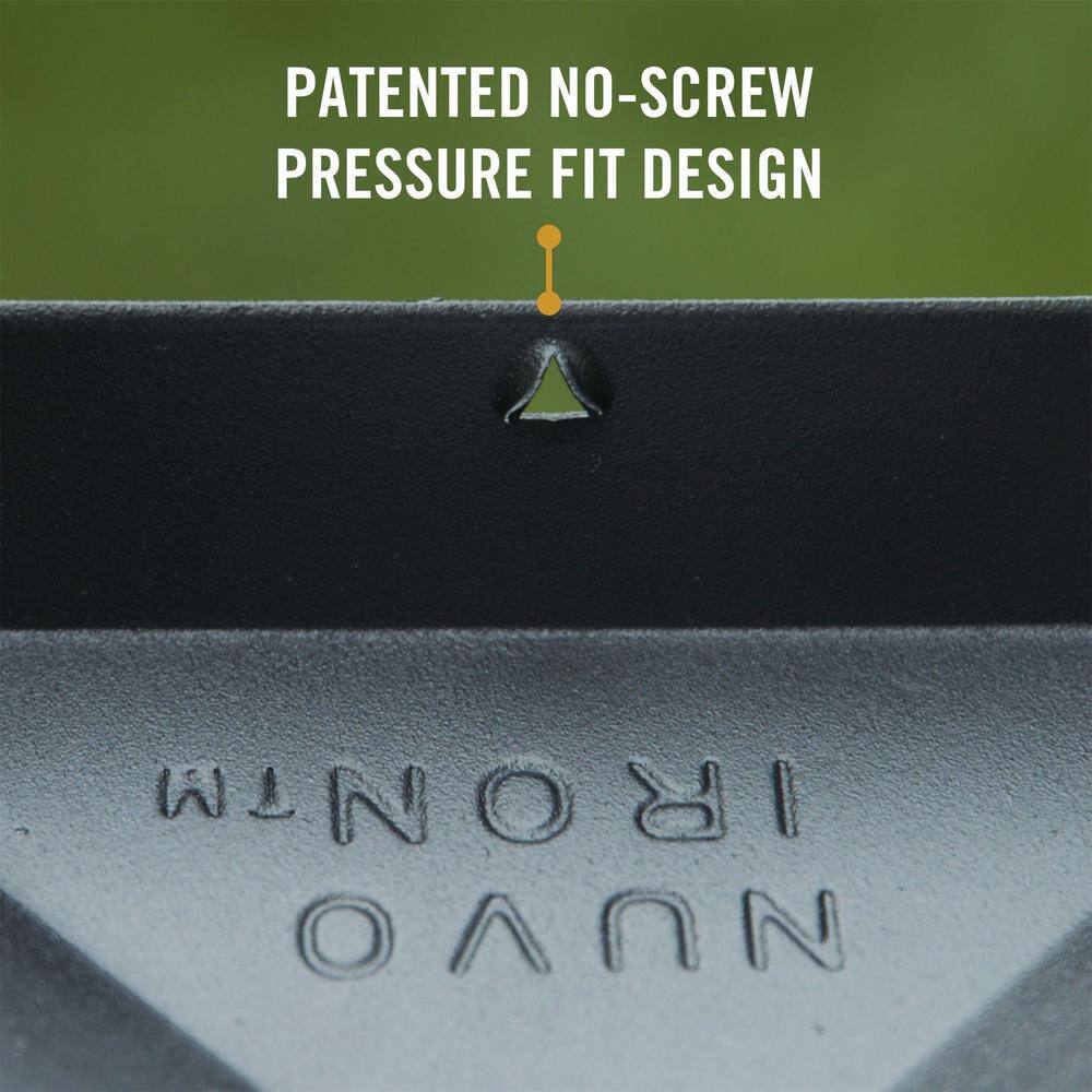 NUVO IRON 5 in. x 5 in. Black Eazy-Cap Patented Pyramid Post Cap (72-Pack)