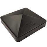 NUVO IRON 5 in. x 5 in. Black Eazy-Cap Patented Pyramid Post Cap (72-Pack)
