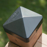 NUVO IRON 5 in. x 5 in. Black Eazy-Cap Patented Pyramid Post Cap (72-Pack)