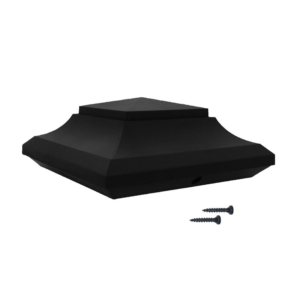 NUVO IRON 6 in. x 6 in. Plastic Pyramid Post Cap