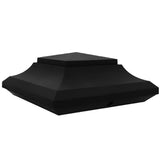 NUVO IRON 6 in. x 6 in. Black Plastic Pyramid Post Cap (24-Pack)