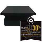 NUVO IRON 4 in. x 4 in. Black Plastic Pyramid Post Cap (24-Pack)