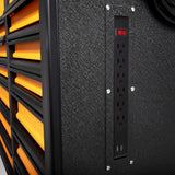 GEARWRENCH GSX 72 in. x 25 in. 18 Drawer Orange and Black Rolling Tool Cabinet with Stainless Steel Worktop and Black Pulls