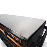 GEARWRENCH GSX 72 in. x 25 in. 18 Drawer Orange and Black Rolling Tool Cabinet with Stainless Steel Worktop and Black Pulls