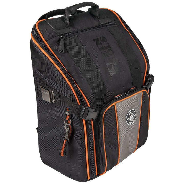 Klein Tools Tradesman Pro Tool Station Backpack, 17.25 in, 21-Pocket, 1680D Ballistic Nylon