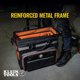 Klein Tools Tradesman Pro Rolling Tool Bag, 24 Pockets, 19 in. (Model 55452RTB)
