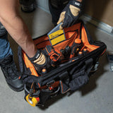 Klein Tools Tradesman Pro Wide-Open Tool Bag, 42 Pockets, 16-Inch (Model 55469)