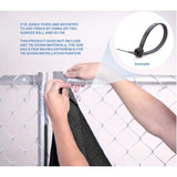 ORION 5 ft. x 50 ft. Black Privacy Fence Screen Netting Mesh with Reinforced Eyelets for Chain link Garden Fence