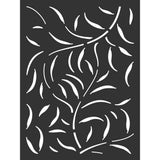 OUTDECO 4 ft. x 3 ft. Black Leafspray Hardwood Composite Decorative Wall Decor and Privacy Panel