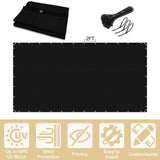 Privacy Fence Screen 5 x 150 ft. Black Customized Outdoor Mesh Panels for Backyard, Construction Site with Zip Ties