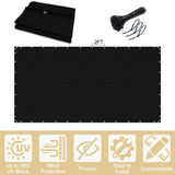 Privacy Fence Screen 8 x 300 ft. Black Customized Outdoor Mesh Panels for Backyard, Construction Site with Zip Ties