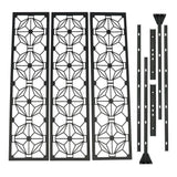 Outdoor Privacy Screens and Panels for Patio Metal Privacy Fence Screen with Freestanding Decorative Room Divider