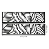5.94 ft. x 3.72 ft. Black Hollow Outdoor Privacy Screens Freestanding Metal Privacy Fence Screen Decorative Room Divider