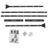 5.94 ft. x 3.72 ft. Black Hollow Outdoor Privacy Screens Freestanding Metal Privacy Fence Screen Decorative Room Divider