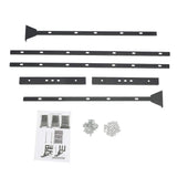 Black Steel Outdoor Privacy Screens for Patio Metal Privacy Fence Screen with Freestanding Decorative Room Divider
