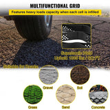 Unbranded Ground Grid 25 ft x 9.5 ft Rectangular Plastic Paver 1-Piece 237.5 sq. ft. 1885 lbs. Weight Limit & 3in. Depth Permeable
