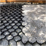Wellco 10 ft. x 26 ft. x 2 in. S Series Plastic Ground Geo Grid Driveway Ground Pavers Geocell, with 16 J Steel Rebar