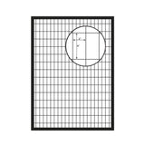 FORGERIGHT Deco Grid 5ft H x 4ft W Black Steel Gate