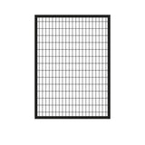 FORGERIGHT Deco Grid 5ft H x 4ft W Black Steel Gate