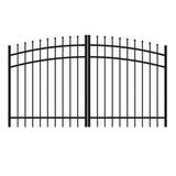 FORGERIGHT Osprey 8 ft. W x 4 ft. H Rainbow Black Aluminum Fence Gate