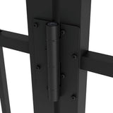 FORGERIGHT Osprey 8 ft. W x 4 ft. H Rainbow Black Aluminum Fence Gate