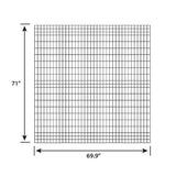 FORGERIGHT 6 ft. H x 6 ft. W Deco Grid Black Steel Fence Panel (5-Pack)