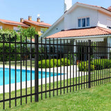 FORGERIGHT 5 ft. H x 6 ft. W Osprey Black Aluminum Fence Panel