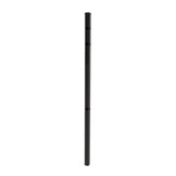 FORGERIGHT 72 in. 4 ft. Black Osprey Black Aluminum Fence Corner Post with Flat Cap