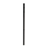 FORGERIGHT 84 in. x 5 ft. Osprey Black Aluminum Fence Corner Post with Flat Cap