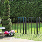 PEAK Aquatine 3 ft. x 4 ft. Black Aluminum Fence Yard Gate