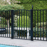 PEAK AquatinePLUS 3 ft. x 4 ft. Black Aluminum Fence Pool Gate