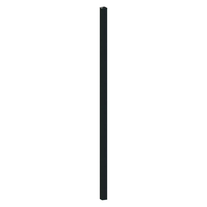 PEAK Aquatine 2 in. x 2 in. x 5.93 ft. Black Aluminum Soft Surface Pool Fence Post