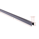 Slipfence 1.5 in. x 1.5 in. Aluminum Cap Rail for Top of Industrial Horizontal Slip Fence System