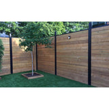 Slipfence 1.5 in. x 1.5 in. Aluminum Cap Rail for Top of Industrial Horizontal Slip Fence System