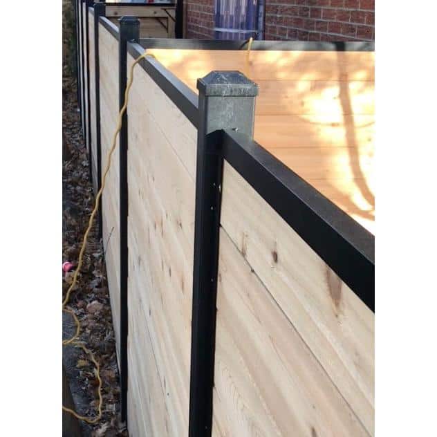 Slipfence 1.5 in. x 1.5 in. Aluminum Cap Rail for Top of Industrial Horizontal Slip Fence System
