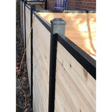 Slipfence 1.5 in. x 1.5 in. Aluminum Cap Rail for Top of Industrial Horizontal Slip Fence System