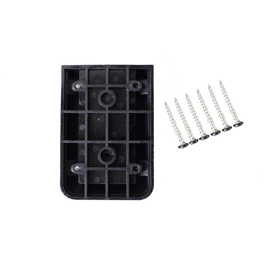 Precision Black Plastic Railing Connectors (2-Pack)