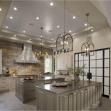 Progress Lighting Whisp Collection 6-Light Graphite Farmhouse Chandelier Light