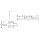 Progress Lighting Adagio Collection 6-Light Matte Black Luxe Chandelier Light