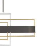 Progress Lighting Adagio Collection 6-Light Matte Black Luxe Chandelier Light