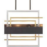 Progress Lighting Adagio Collection 6-Light Matte Black Luxe Chandelier Light